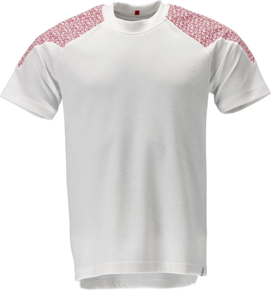 Food & Care T-shirt, met korte mouwen 20082-933 - wit/signaalrood van Mascot, Wit, Signaalrood, XXL – productafbeelding