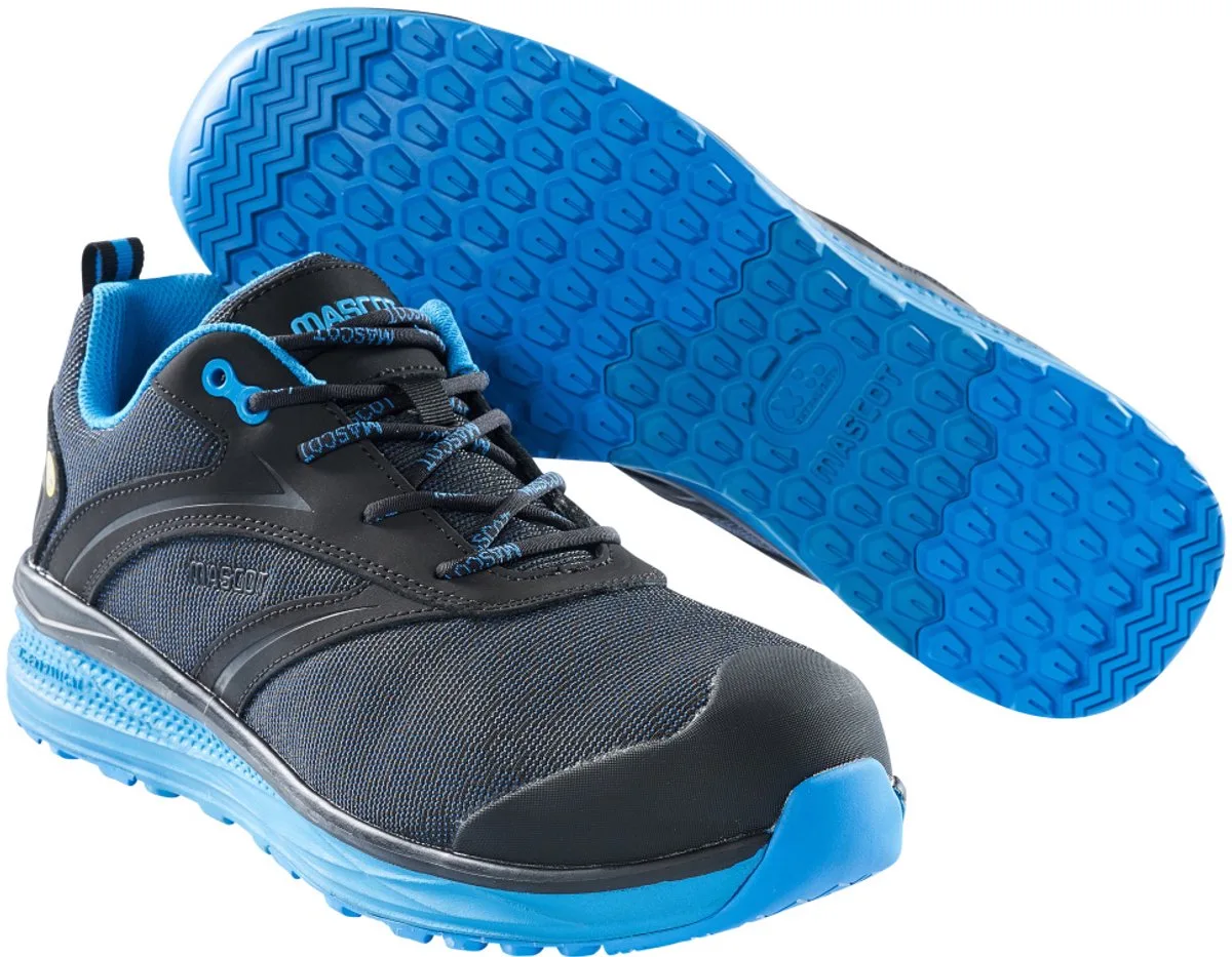 Footwear Carbon Veiligheidsschoenen laag F0250-909 - Zwart/Korenblauw van Mascot, Zwart, Korenblauw, 45 – productafbeelding