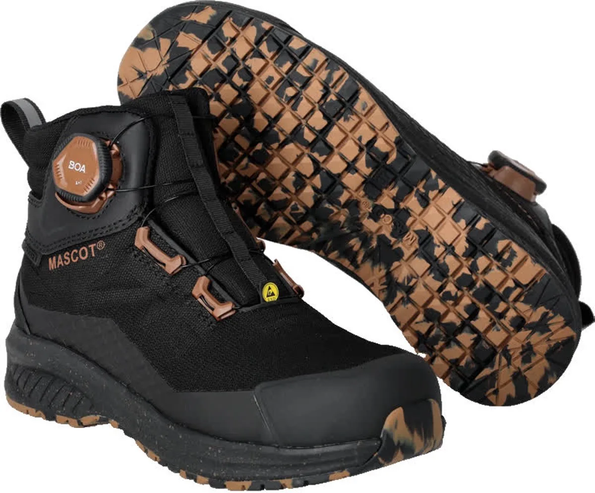 Footwear Customized Veiligheidsschoenen hoog F1602-702 - Zwart van Mascot, Zwart, 37 – productafbeelding