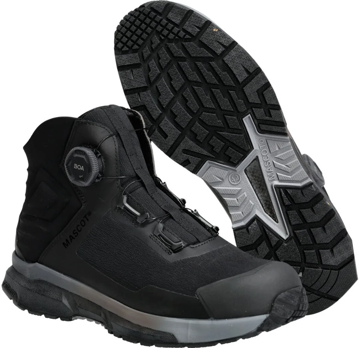 Footwear Customized Veiligheidsschoenen hoog F1681-704 - Zwart van Mascot, Zwart, 48 – productafbeelding
