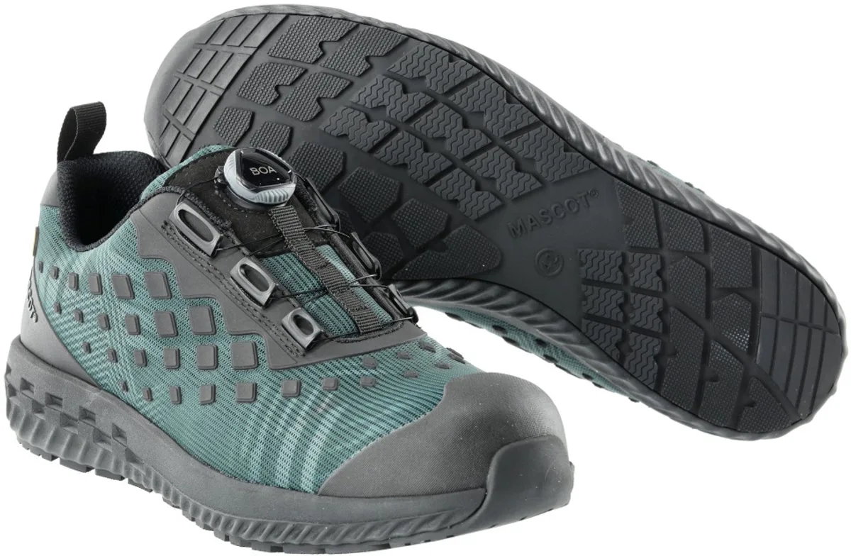 Footwear Customized Veiligheidsschoenen laag F0650-704 - Bosgroen/Zwart van Mascot, Bosgroen, Zwart, 47 – productafbeelding