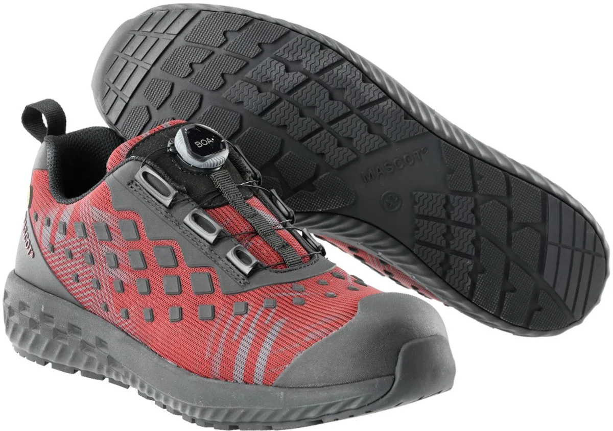Footwear Customized Veiligheidsschoenen laag F0650-704 - herfstrood/zwart van Mascot, Herfstrood, Zwart, 39 – productafbeelding