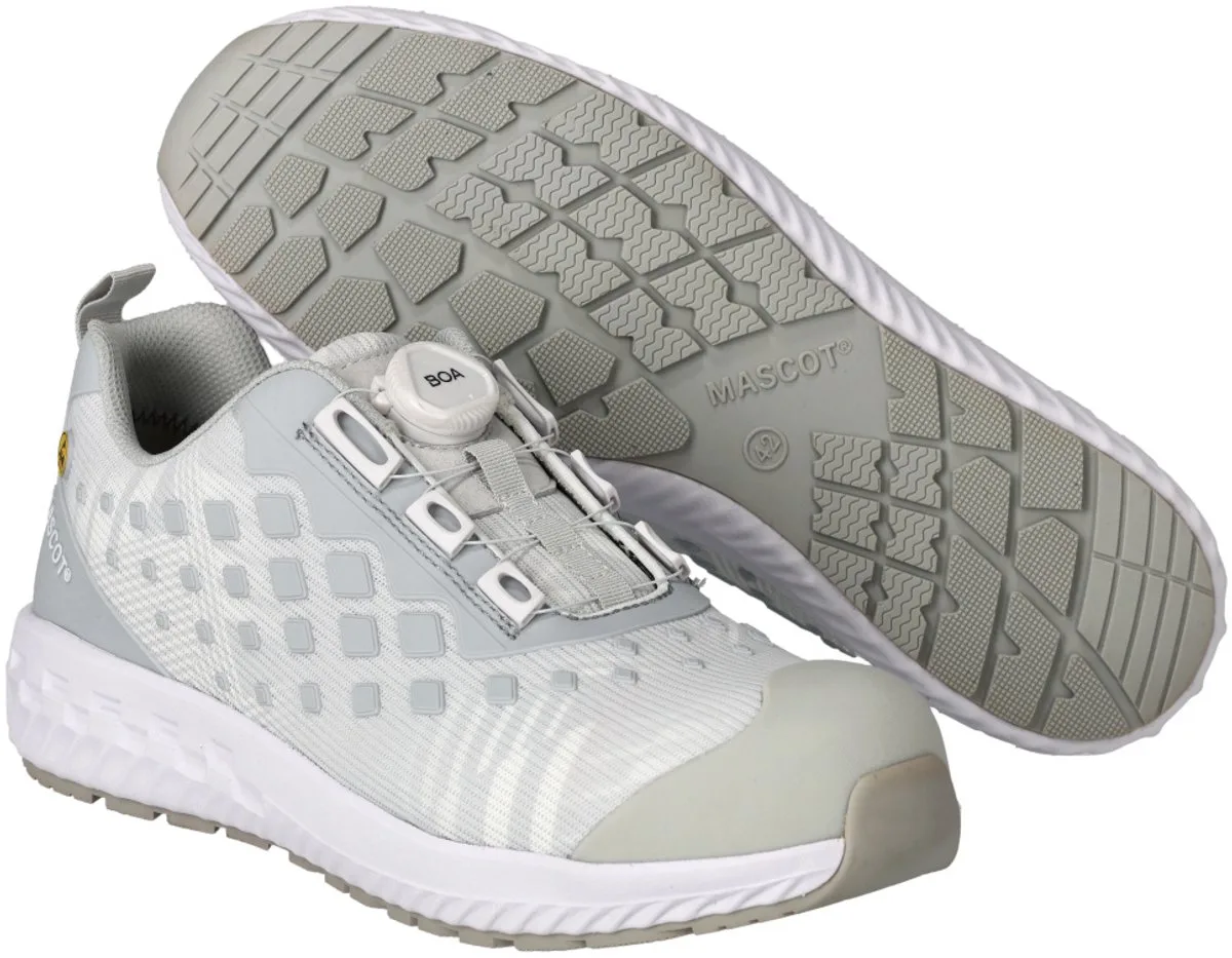 Footwear Customized Veiligheidsschoenen laag F0650-704 - wit/lichtgrijs-gemêleerd van Mascot, Wit, Lichtgrijs-gemêleerd, 43 – productafbeelding