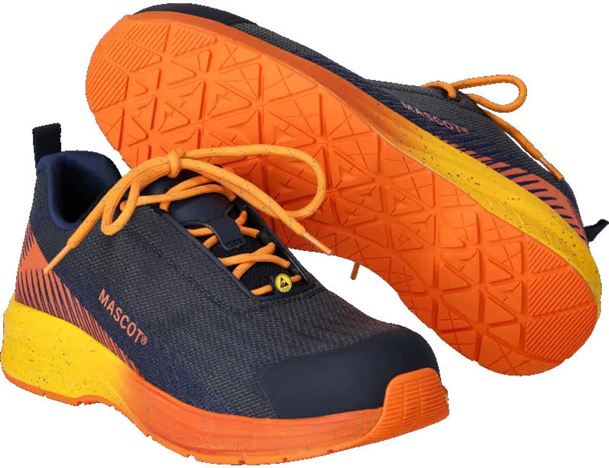 Footwear Customized Veiligheidsschoenen laag F1600-909 - donkermarine/helder oranje van Mascot, Donkermarine, Helder oranje, 44 – productafbeelding