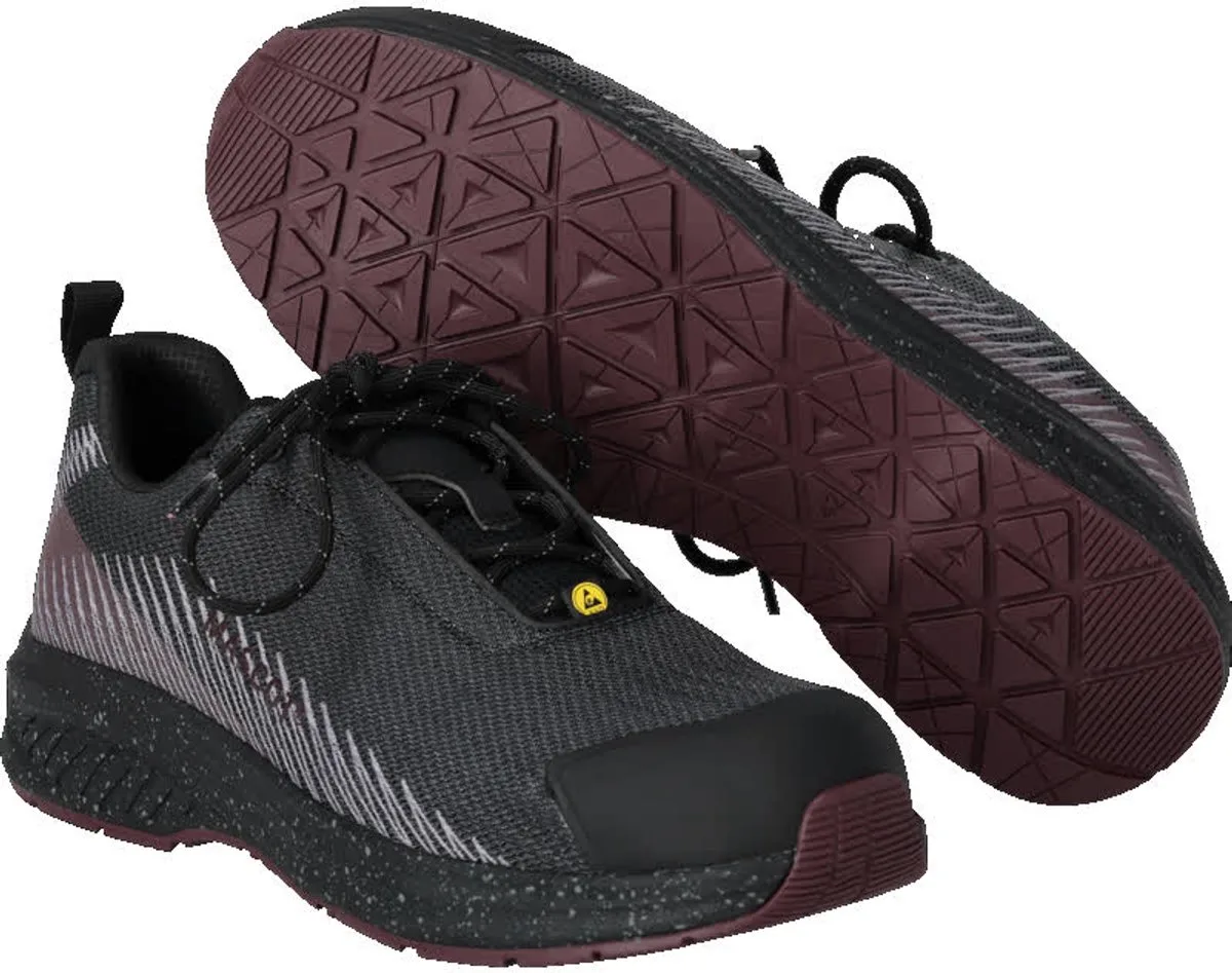Footwear Customized Veiligheidsschoenen laag F1600-909 - steengrijs/bordeaux van Mascot, Steengrijs, Bordeaux, 48 – productafbeelding