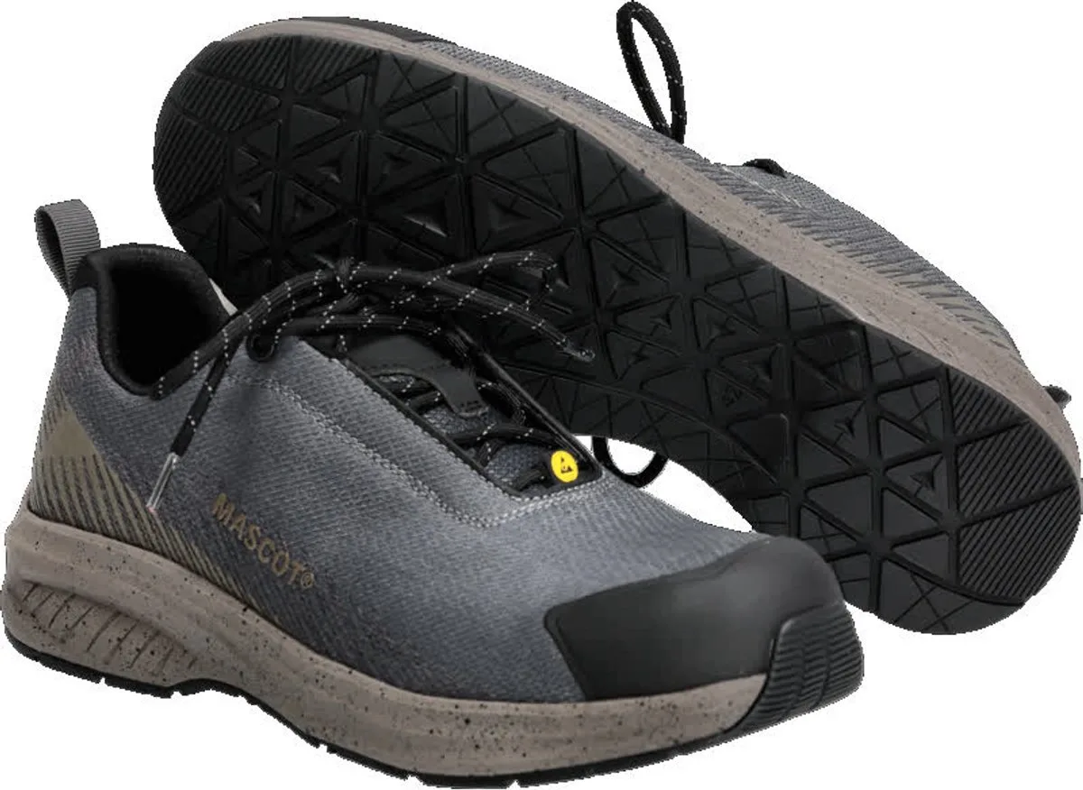 Footwear Customized Veiligheidsschoenen laag F1600-909 - steengrijs/donkerzand van Mascot, Steengrijs, Donkerzand, 44 – productafbeelding