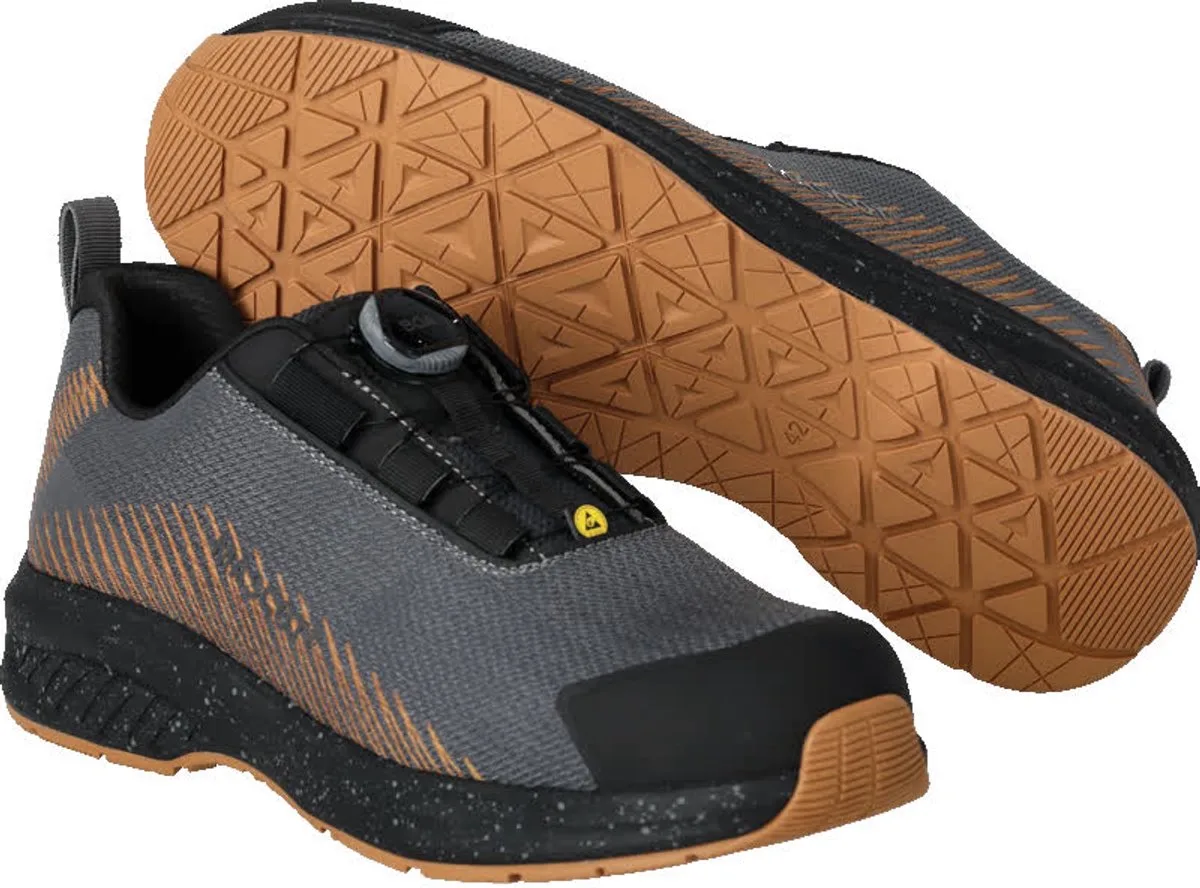 Footwear Customized Veiligheidsschoenen laag F1601-909 - steengrijs/notenbruin van Mascot, Steengrijs, Notenbruin, 41 – productafbeelding