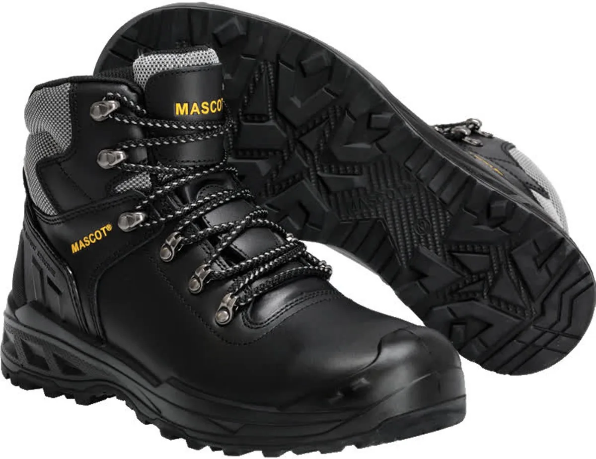Footwear Industry Veiligheidsschoenen hoog F0074-902 - Zwart/Geel van Mascot, Zwart, Geel, 46 – productafbeelding