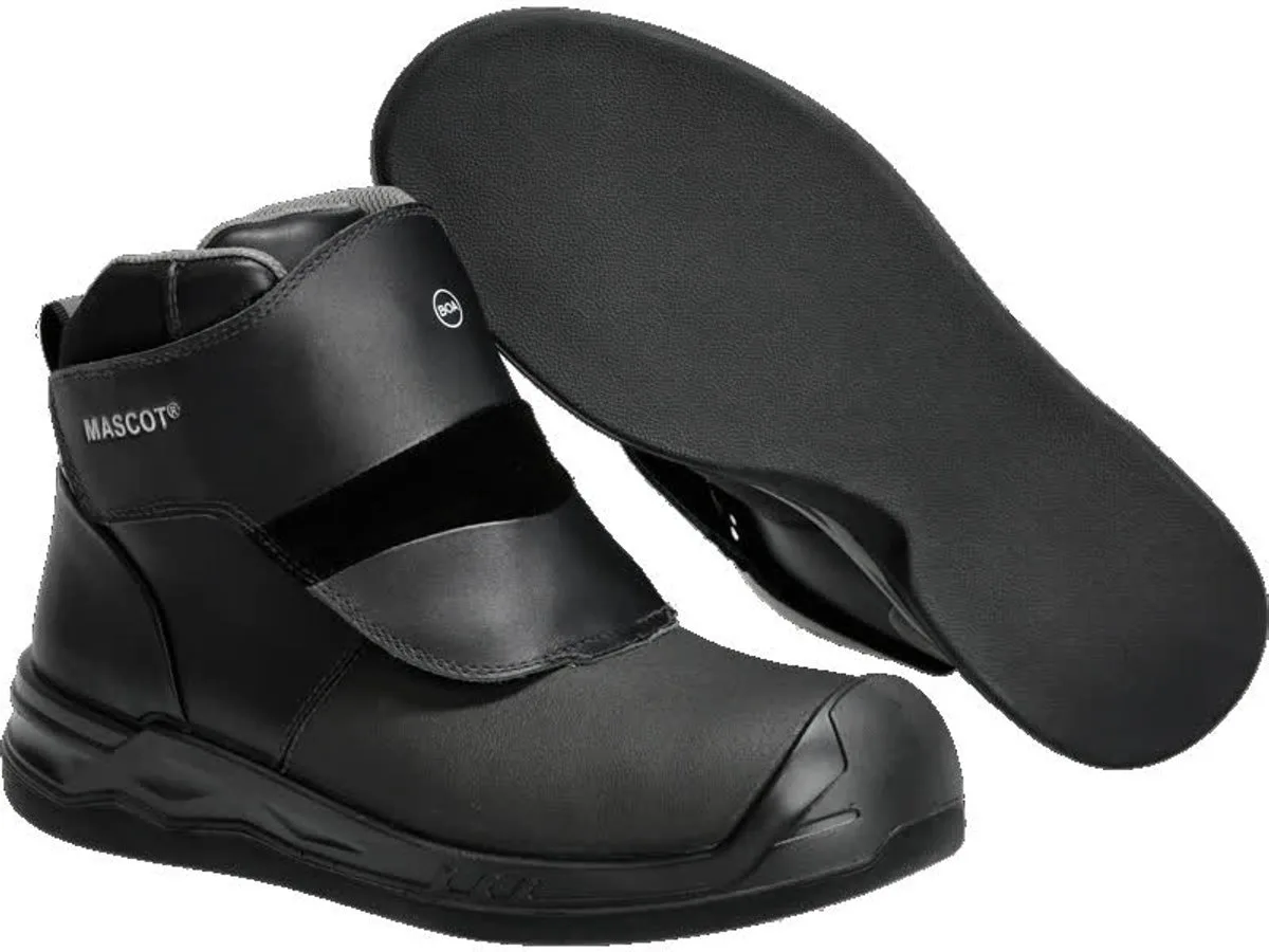 Footwear Industry Veiligheidsschoenen hoog S1PS, asfalt F1100-902 - Zwart fra Mascot, Sort, 45 – produktbillede