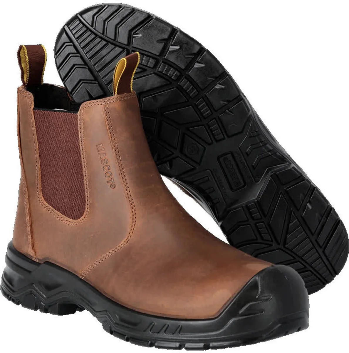Footwear Originals Veiligheidsschoenen hoog F1000-715 - notenbruin/zwart van Mascot, Notenbruin, Zwart, 45 – productafbeelding