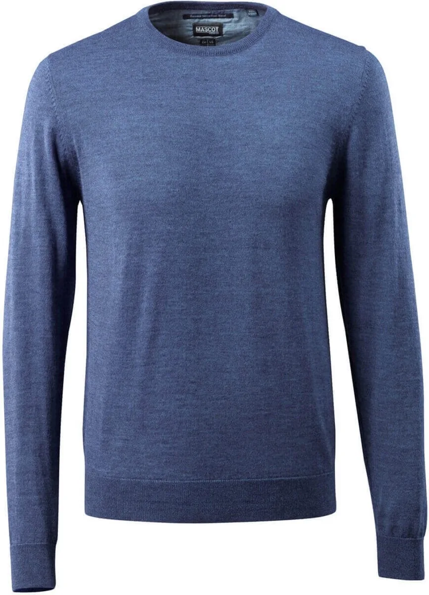 Frontline Gebreide trui 50636-989 - blauw-gemêleerd van Mascot, Blauw-gemêleerd, XXL – productafbeelding