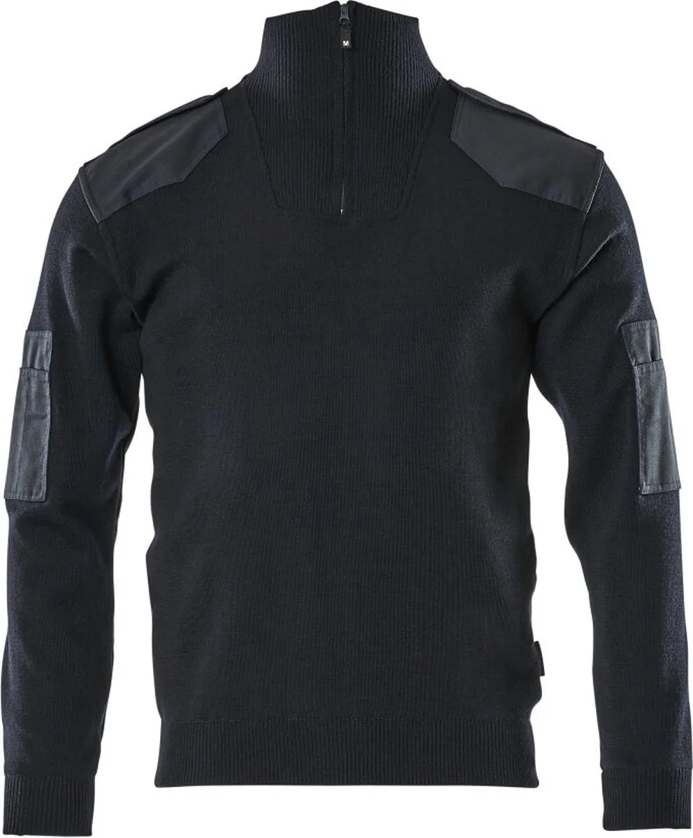 Frontline Gebreide trui met korte rits 17205-939 - donkermarine de Mascot, Donkermarine, 4XL – image du produit