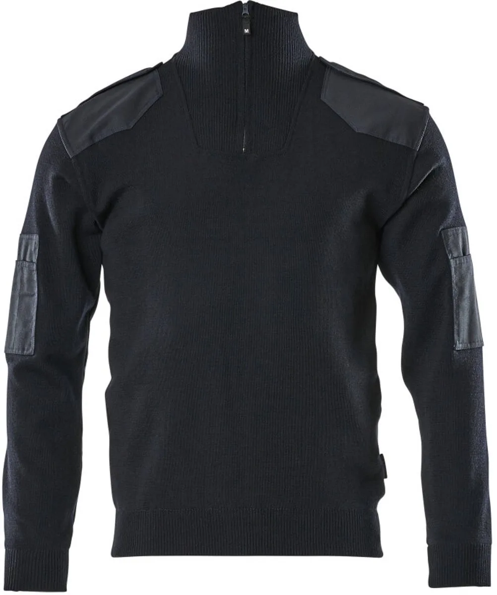 Frontline Gebreide trui met korte rits 17205-939 - donkermarine de Mascot, Donkermarine, XXL – image du produit