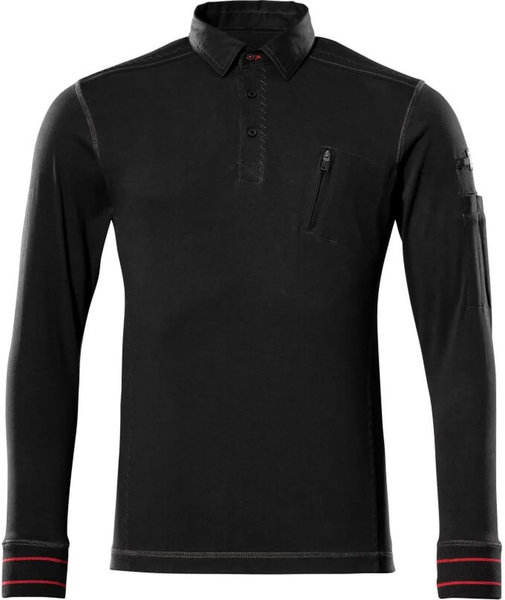 Frontline Polosweatshirt 50352-833 - Zwart van Mascot, Zwart, S – productafbeelding
