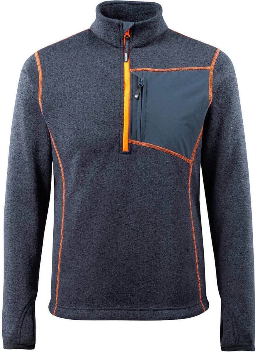 Hardwear Gebreide trui met korte rits 50149-951 - donkermarine de Mascot, Donkermarine, 4XL – image du produit