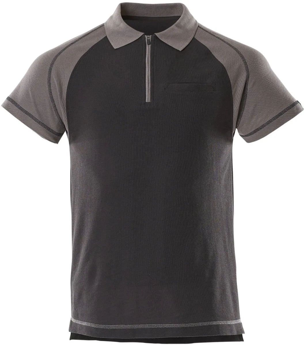 Image Poloshirt met borstzak 50302-260 - Zwart/Antraciet de Mascot, Noir, Anthracite, XXL – image du produit