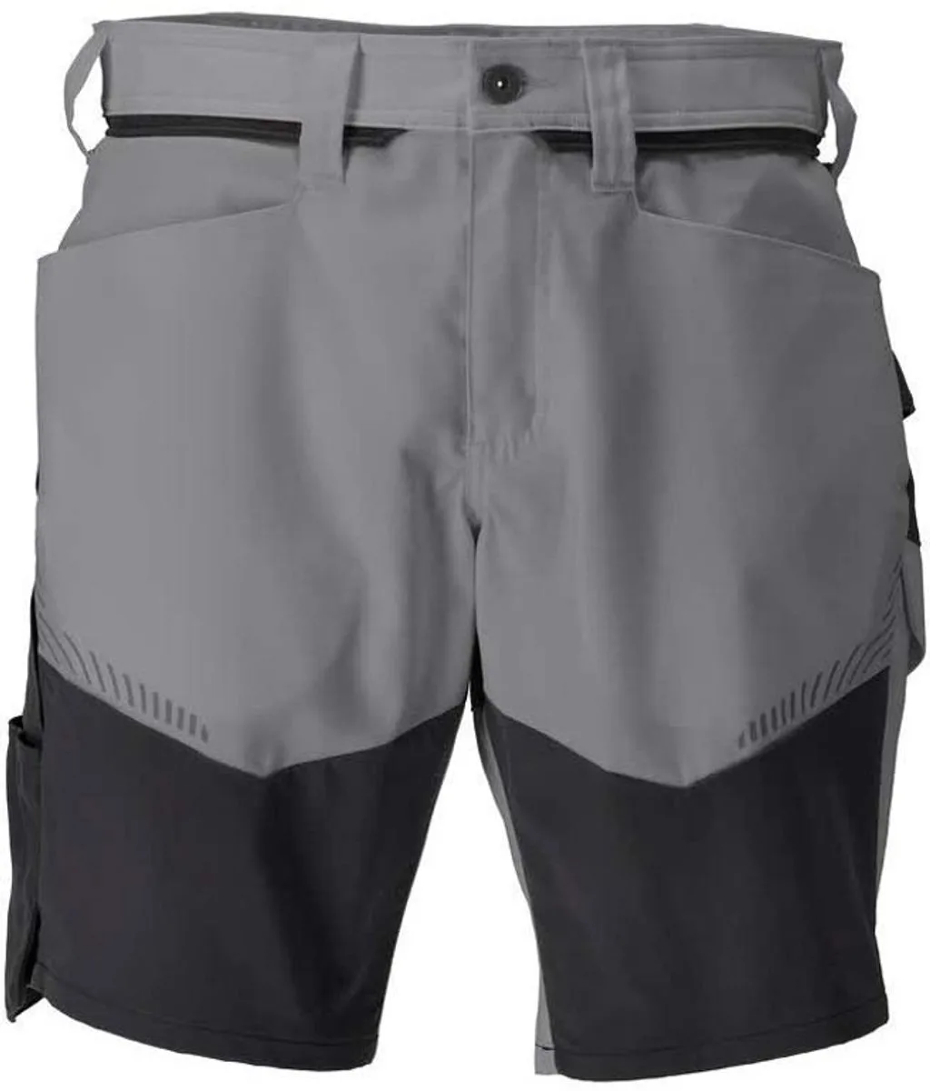 Shorts Größe C56 anthrazitgrau schwarz geringes Gewicht von Mascot, Stone Grey, Schwarz – Produktbild