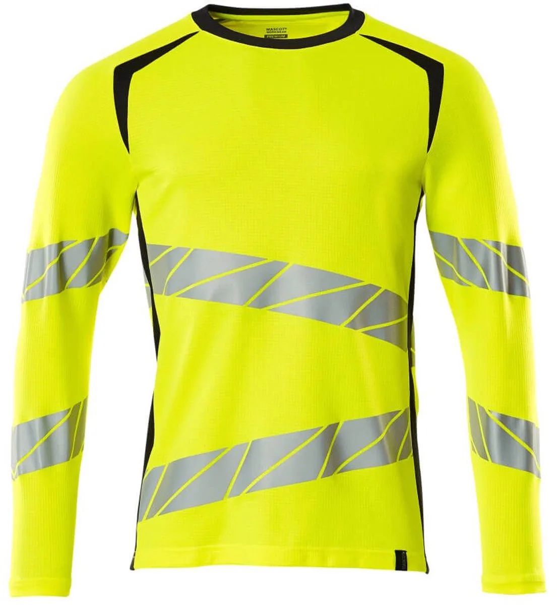 Mascot 19081-771-17010 T-shirt, met lange mouwen | Reflecterend | Modern Fit von Mascot, Gelb, XL – Produktbild
