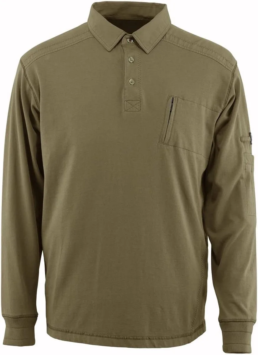 MAscot 50352-833-09 Polosweatshirt | olijfgroen fra Mascot, Olijfgroen, M – produktbillede