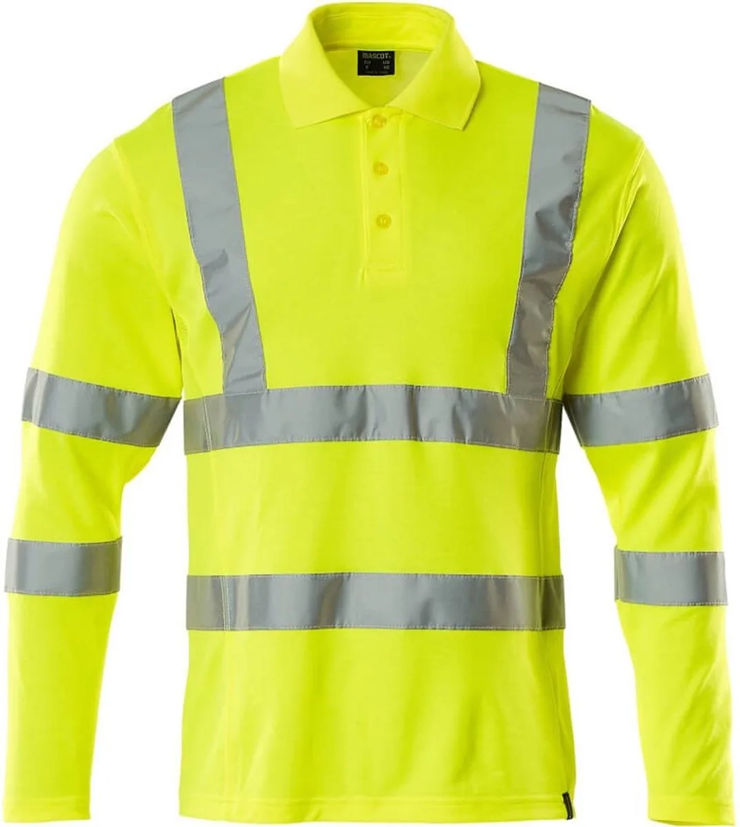 Safe Classic Poloshirt, met lange mouwen 18283-995 - Hi-Vis geel von Mascot, Hi-Vis geel, XXL – Produktbild