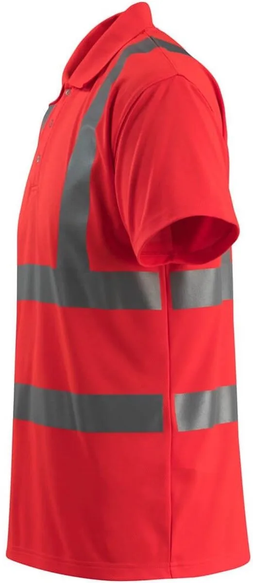 Safe Light Poloshirt 50593-976 - Hi-Vis rood fra Mascot, Hi-Vis rood, L – produktbillede