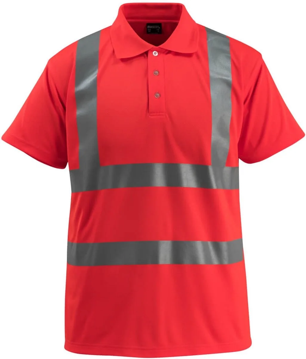 Safe Light Poloshirt 50593-976 - Hi-Vis rood de Mascot, Hi-Vis rood, XXL – image du produit