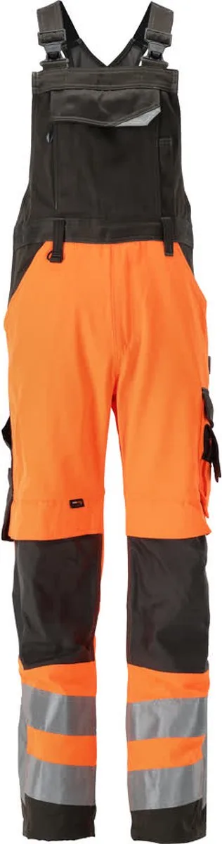 Safe Supreme Amerikaanse overall met kniezakken 15569-860 - hi-vis oranje/donkerantraciet - 82 van Mascot, Hi-vis oranje, Donkerantraciet, C44 – productafbeelding