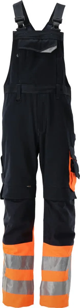 Safe Supreme Amerikaanse overall met kniezakken 15669-860 - donkermarine/hi-vis oranje - 82 van Mascot, Donkermarine, Hi-vis oranje, C44 – productafbeelding