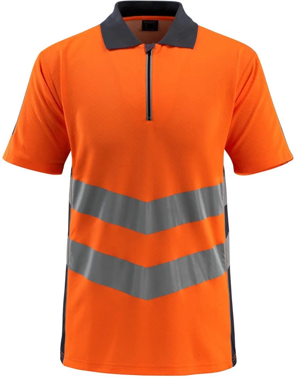 Safe Supreme Poloshirt 50130-933 - hi-vis oranje/donkermarine de Mascot, Hi-vis oranje, Donkermarine, XXL – image du produit