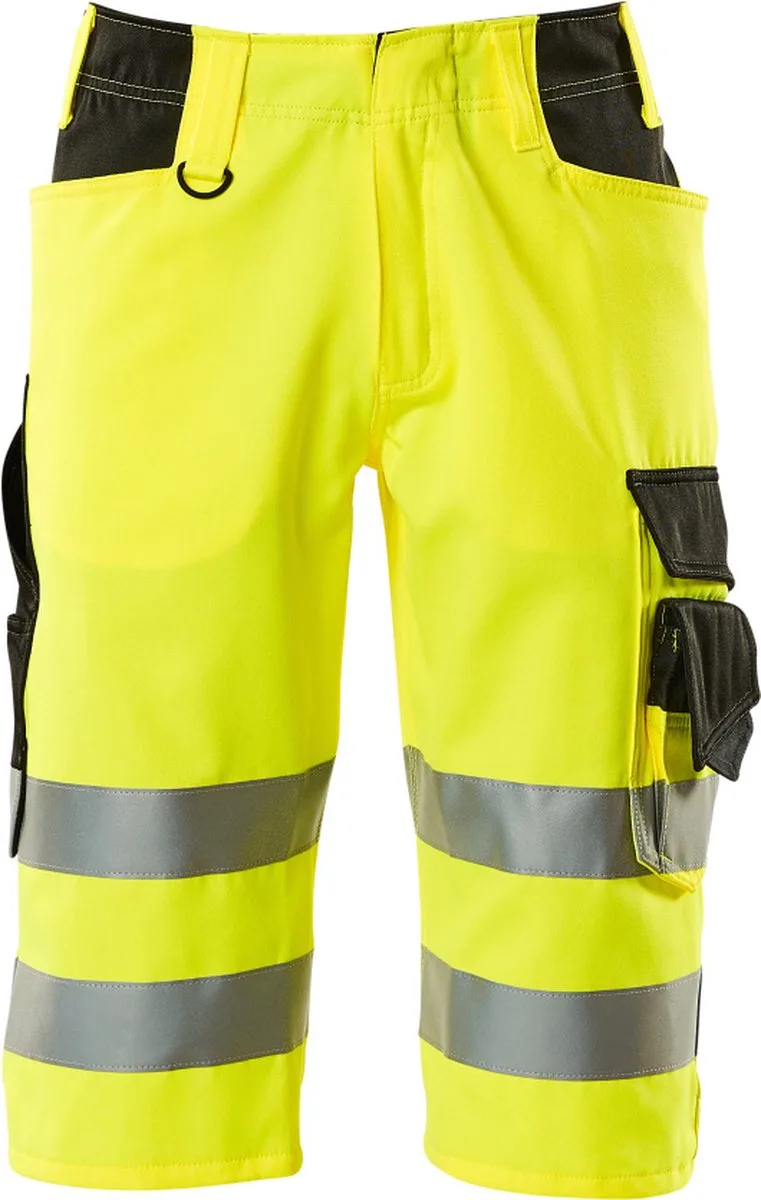 Safe Supreme Shorts, lange 15549-860 - Hi-Vis geel/zwart de Mascot, Hi-Vis geel, Noir, C44 – image du produit