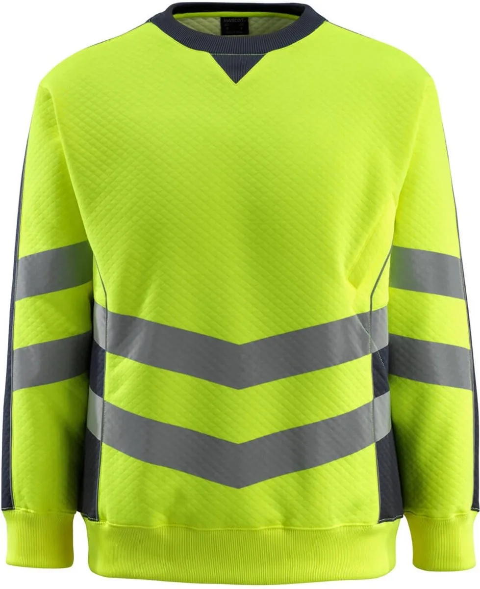 Safe Supreme Sweatshirt 50126-932 - hi-vis geel/donkermarine van Mascot, Hi-vis geel, Donkermarine, XXL – productafbeelding