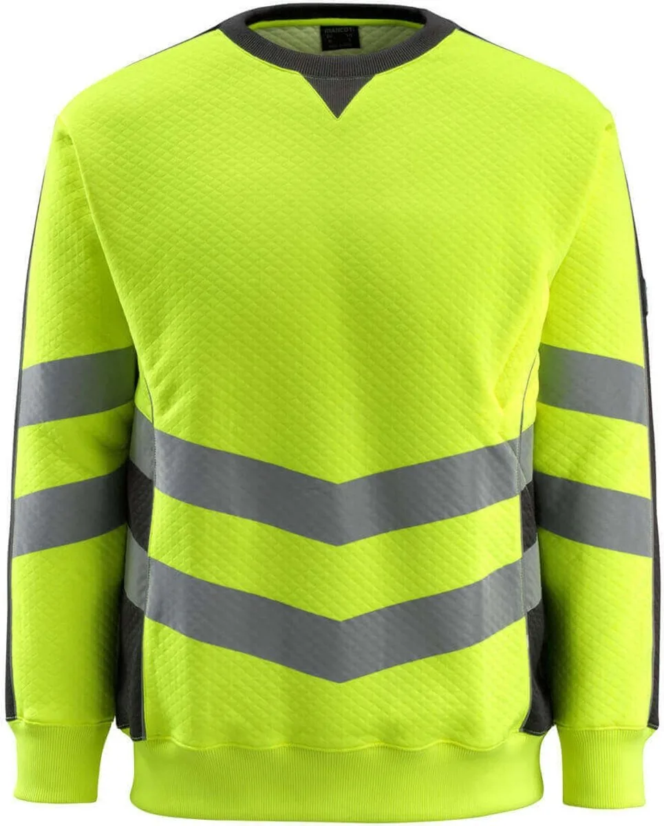 Safe Supreme Sweatshirt 50126-932 - Hi-Vis geel/zwart by Mascot, Hi-Vis geel, Black, XXL – product image