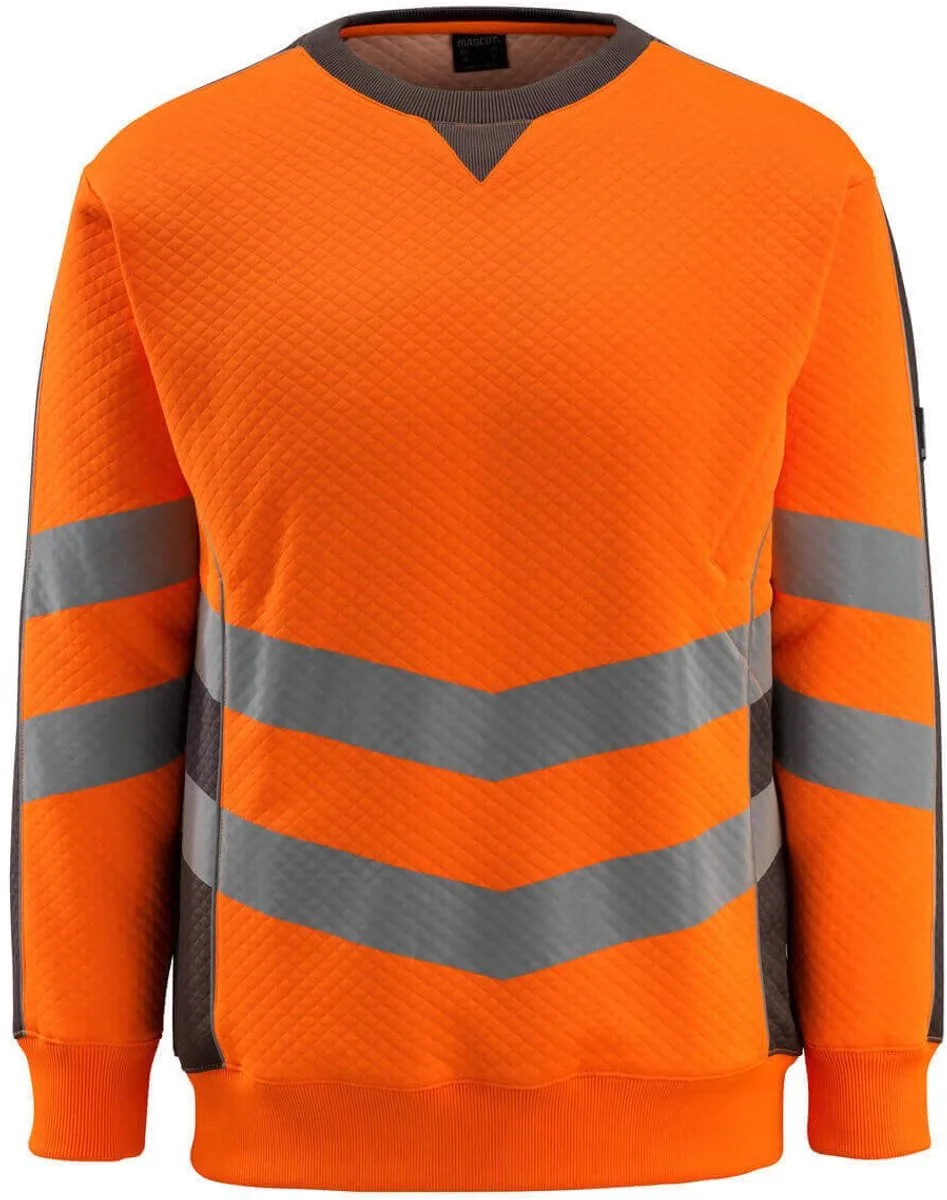 Safe Supreme Sweatshirt 50126-932 - hi-vis oranje/donkerantraciet de Mascot, Hi-vis oranje, Donkerantraciet, 3XL – image du produit