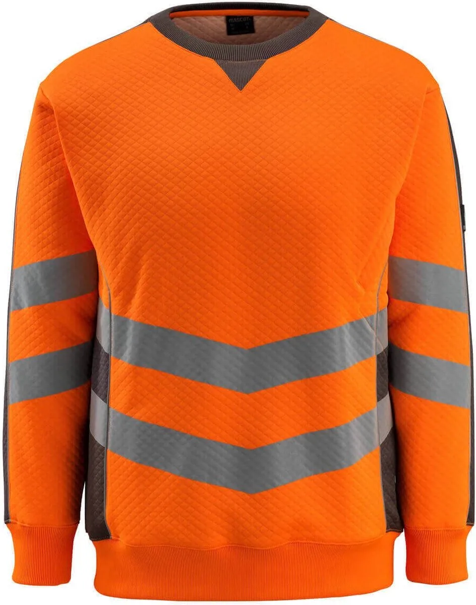 Safe Supreme Sweatshirt 50126-932 - hi-vis oranje/donkerantraciet von Mascot, Hi-vis oranje, Donkerantraciet, XL – Produktbild