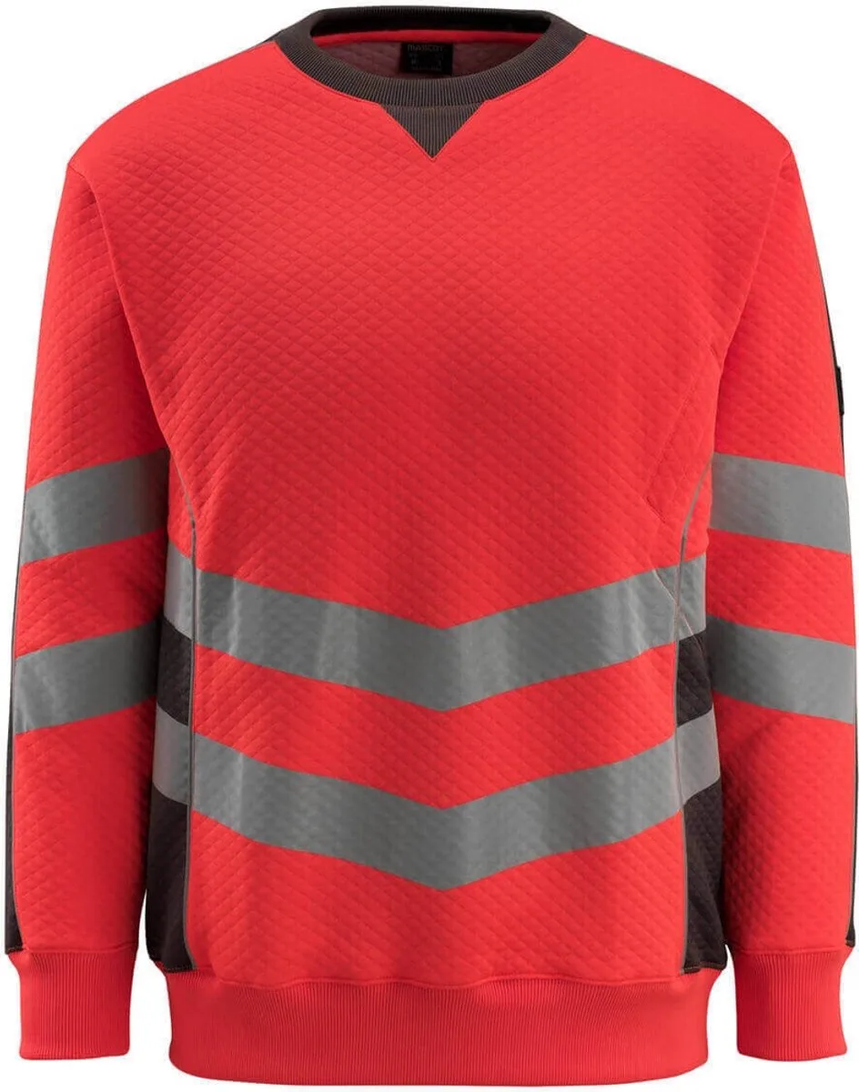 Safe Supreme Sweatshirt 50126-932 - hi-vis rood/donkerantraciet by Mascot, Hi-vis rood, Donkerantraciet, 3XL – product image