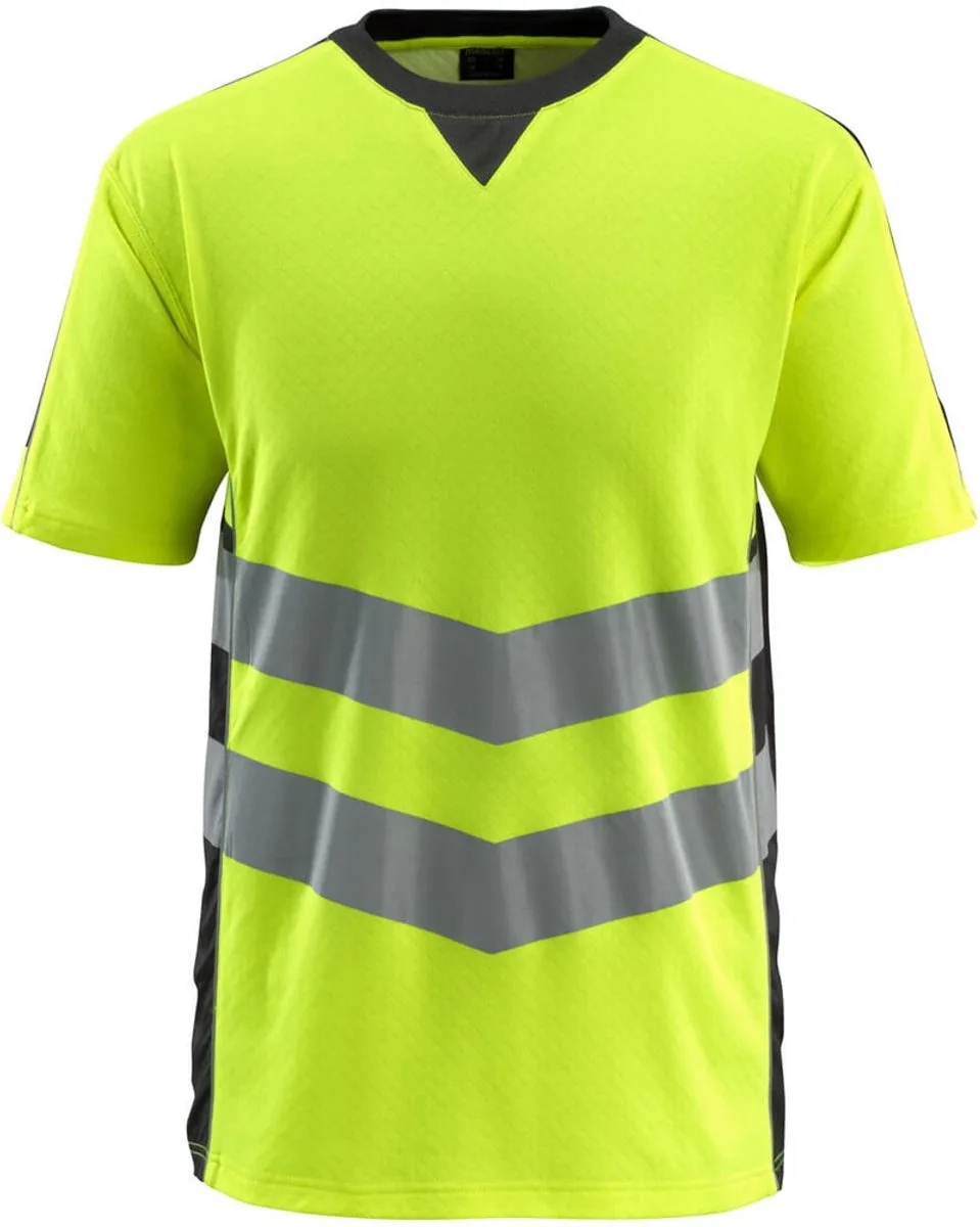 Safe Supreme T-shirt 50127-933 - Hi-Vis geel/zwart von Mascot, Hi-Vis geel, Schwarz, S – Produktbild