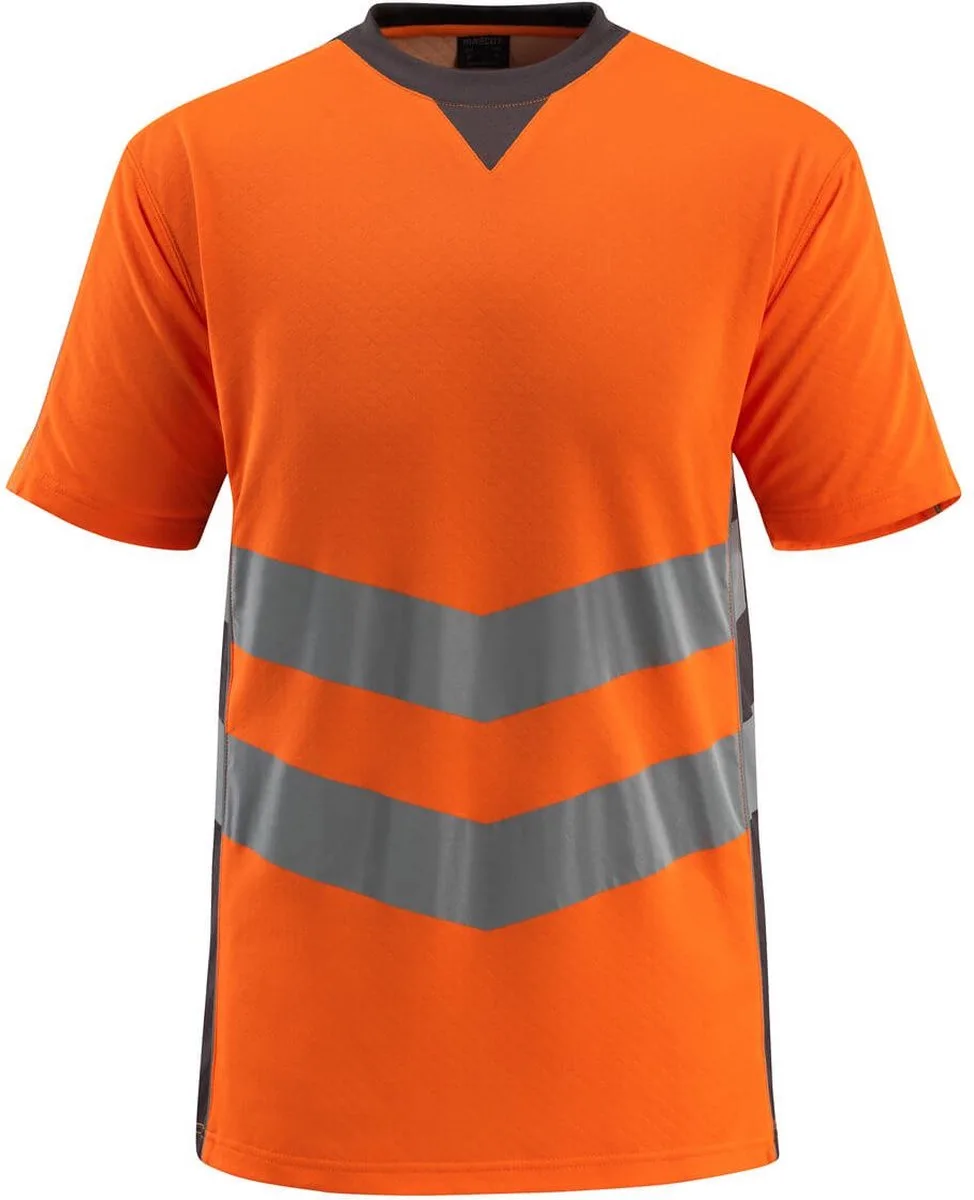 Safe Supreme T-shirt 50127-933 - hi-vis oranje/donkerantraciet von Mascot, Hi-vis oranje, Donkerantraciet, L – Produktbild