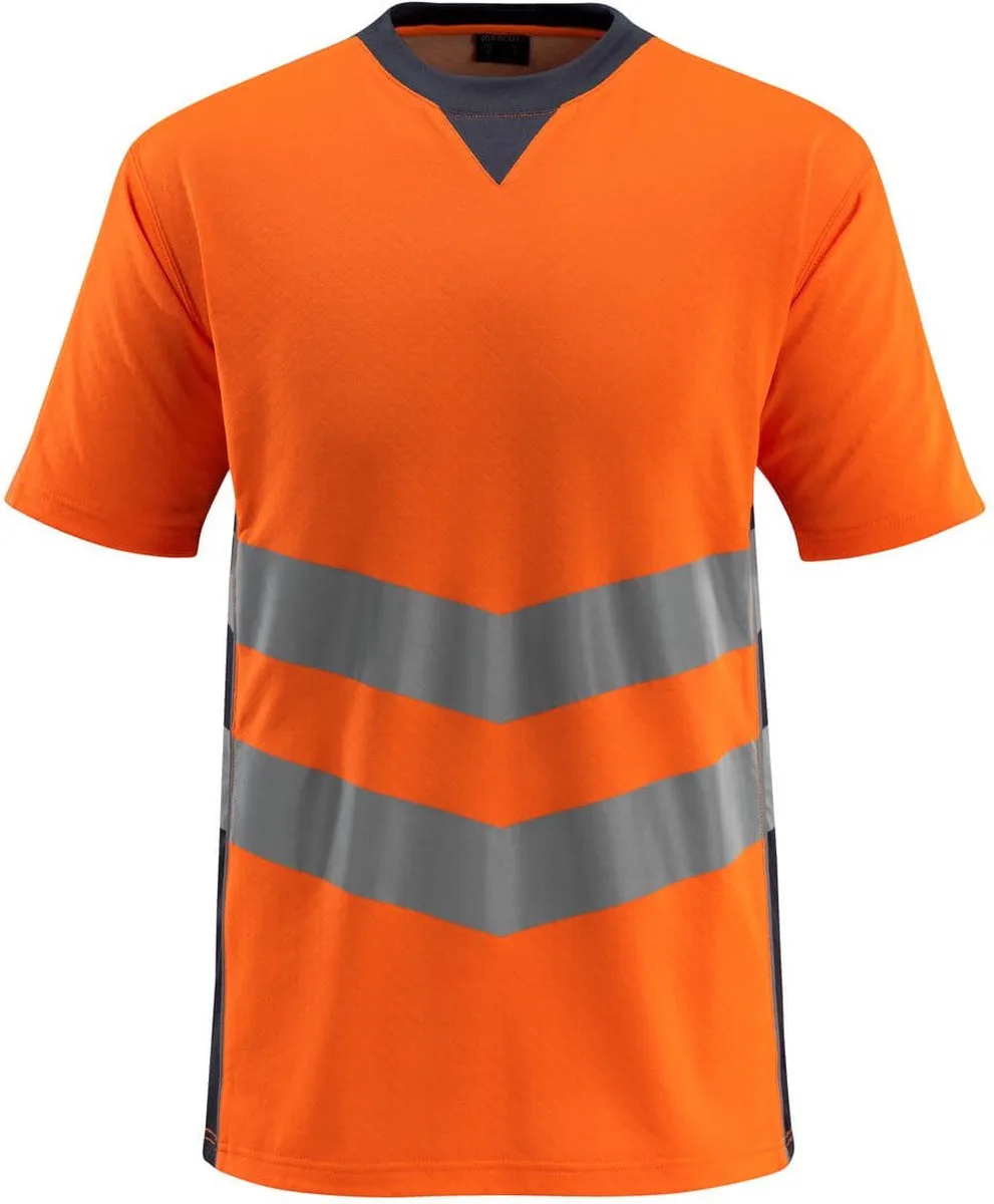 Safe Supreme T-shirt 50127-933 - hi-vis oranje/donkermarine de Mascot, Hi-vis oranje, Donkermarine, XXL – image du produit