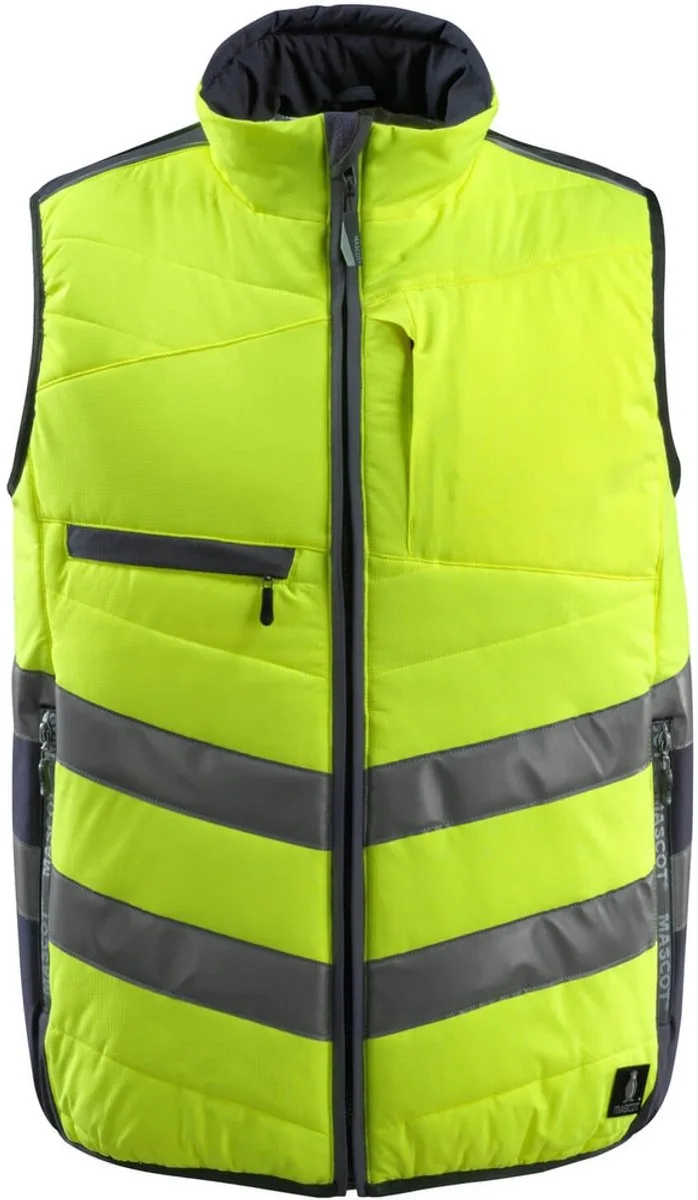Safe Supreme Wintervest 15565-249 - hi-vis geel/donkermarine von Mascot, Hi-vis geel, Donkermarine, XXL – Produktbild