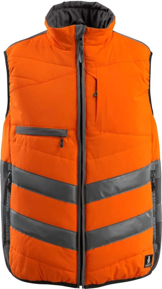 Safe Supreme Wintervest 15565-249 - hi-vis oranje/donkerantraciet von Mascot, Hi-vis oranje, Donkerantraciet, M – Produktbild