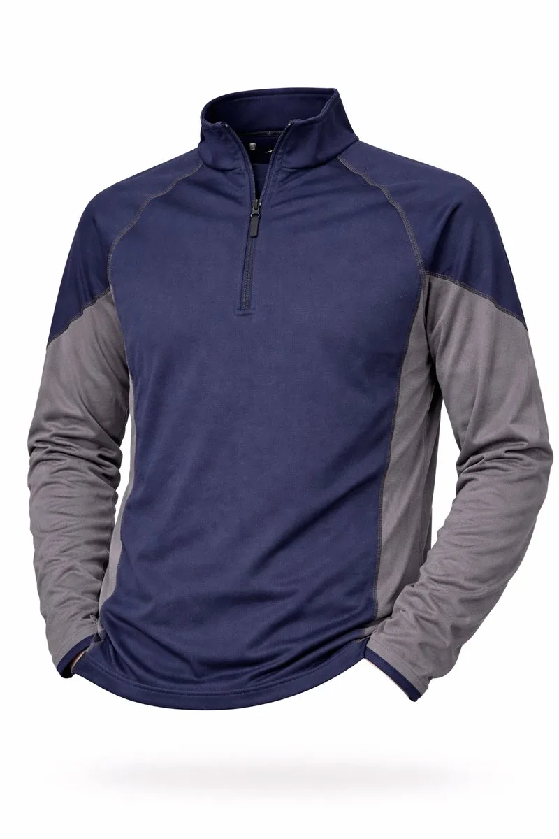 Sweatshirt Mascot Merida 50009-828 – Half Zip – Stretch – Ademend – Donkerblauw/Grijs fra Mascot, Donker blauw, M – produktbillede