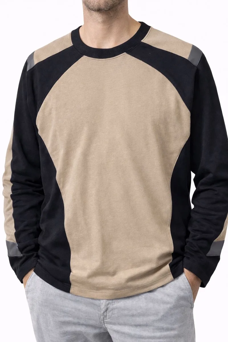 Sweatshirt Mascot Witten 50503-830 Khaki/Zwart – Werktrui – 60% Katoen / 40% Polyester fra Mascot, Beige, M – produktbillede
