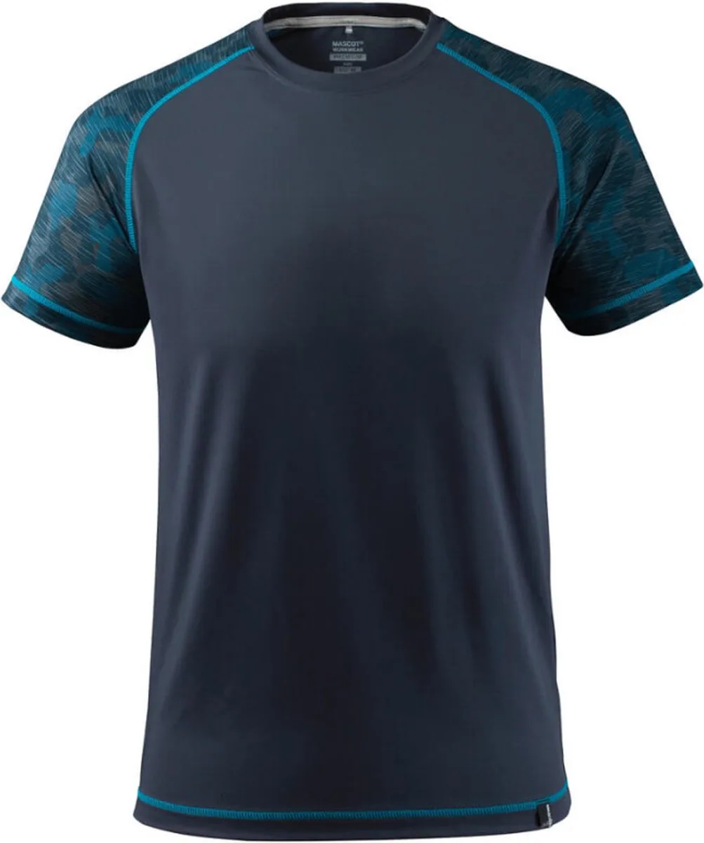 T-shirt - Advanced - vochtregulerend - marine blauw - 17482-944-010 van Mascot, Schwarzblau, L – productafbeelding