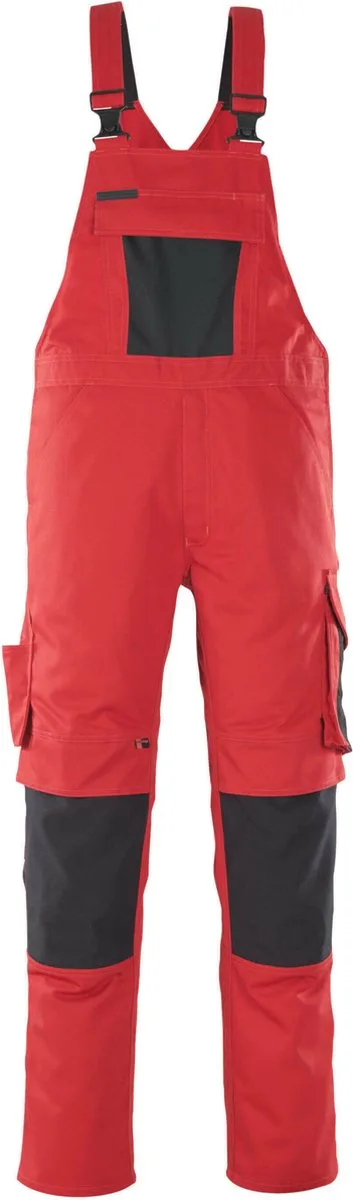 Unique Amerikaanse overall met kniezakken 12069-203 - Rood/Zwart - 82 van Mascot, Rood, Zwart, C48 – productafbeelding