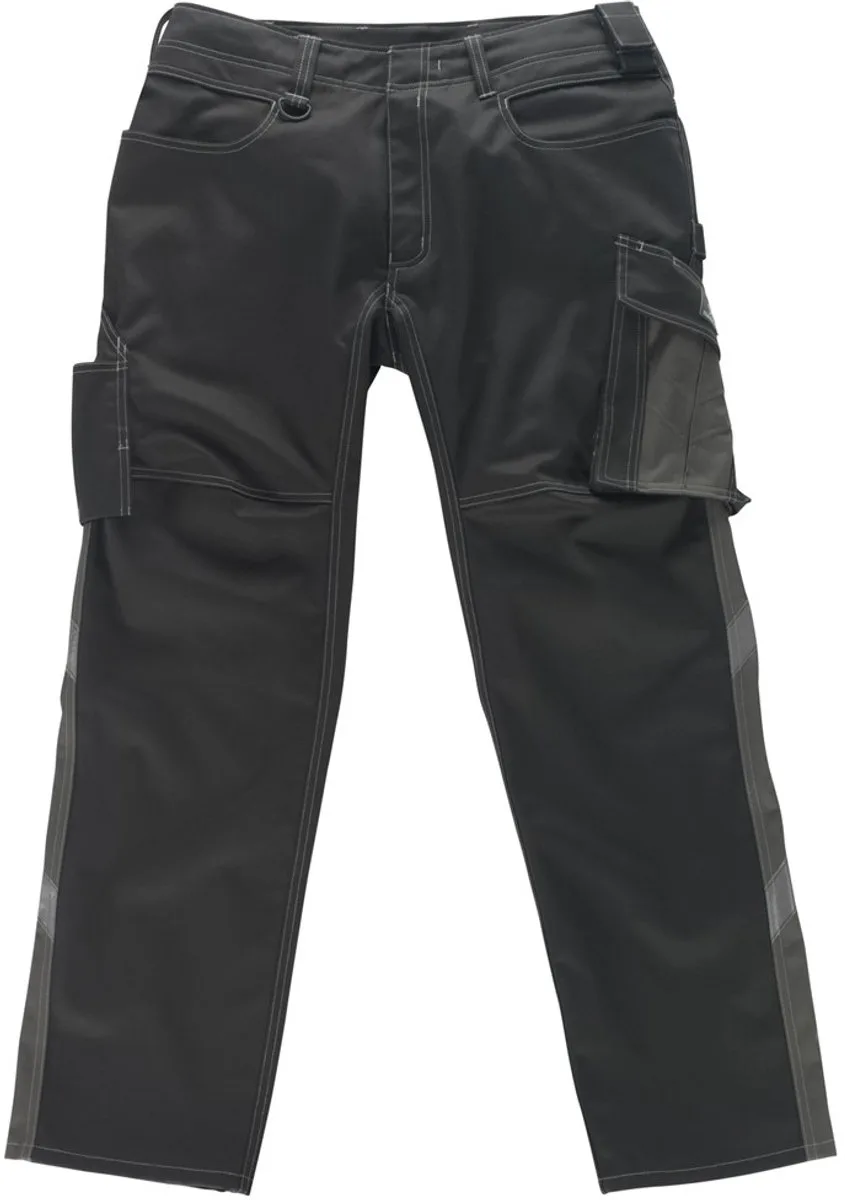 Unique Broek met dijbeenzakken 12579-442 - zwart/donkerantraciet - 90 von Mascot, Schwarz, Donkerantraciet, C48 – Produktbild