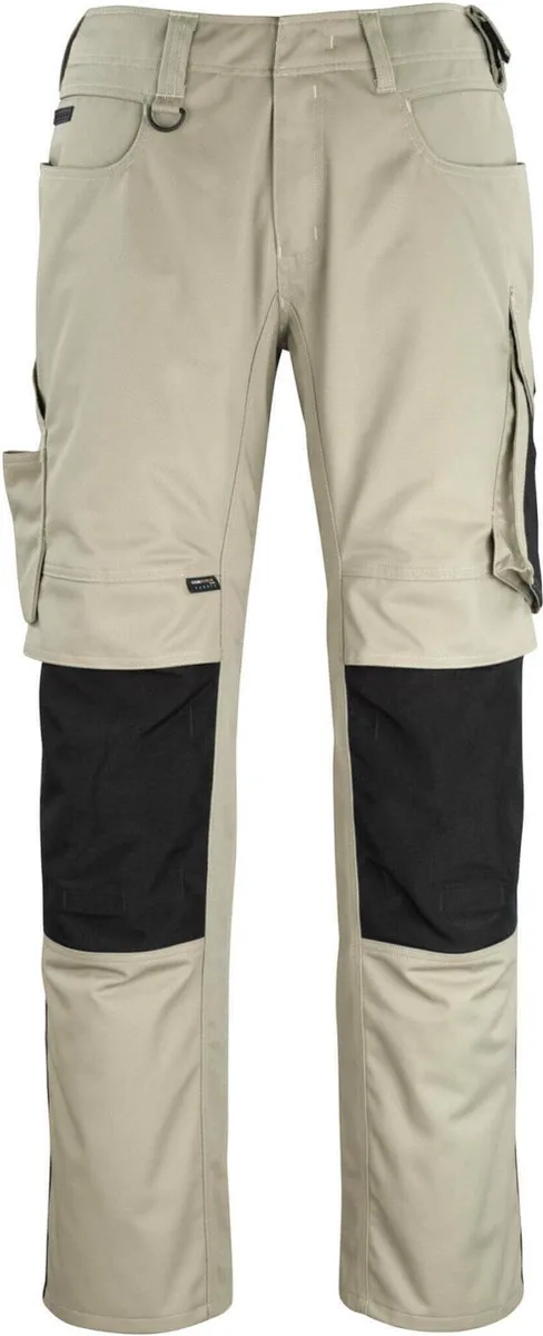 Unique Broek met kniezakken 12179-203 - lichtkhaki/zwart - 82 van Mascot, Lichtkhaki, Zwart, C42 – productafbeelding