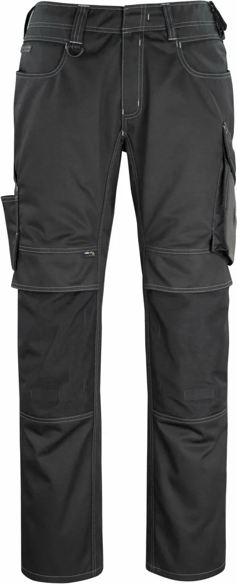 Unique Broek met kniezakken 12179-203 - zwart/donkerantraciet - 82 van Mascot, Zwart, Donkerantraciet, C42 – productafbeelding