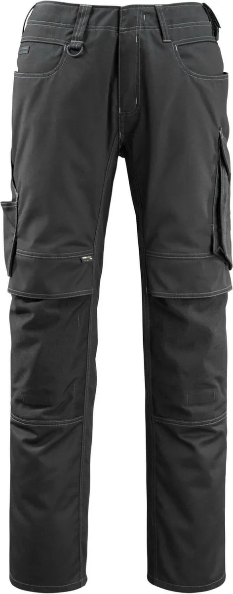 Unique Broek met kniezakken 12479-203 - Zwart - 82 van Mascot, Zwart, C50 – productafbeelding