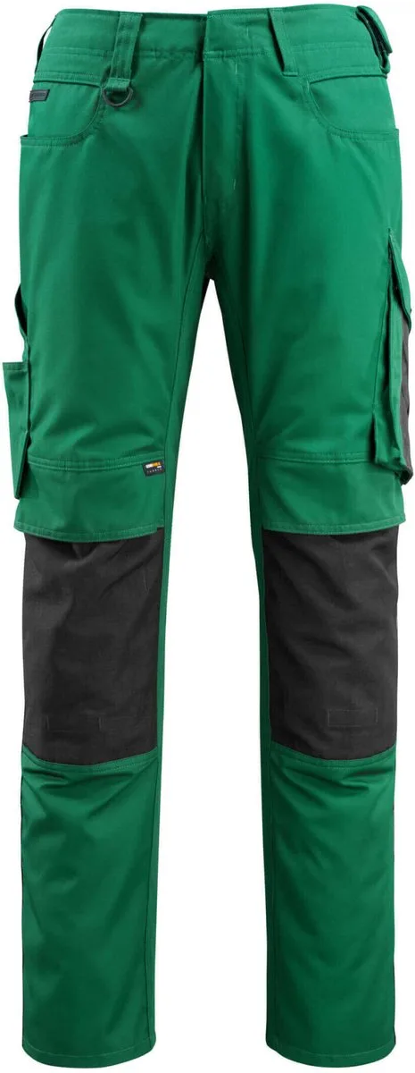 Unique Broek met kniezakken 12679-442 - Groen/Zwart - 82 van Mascot, Groen, Zwart, C45 – productafbeelding