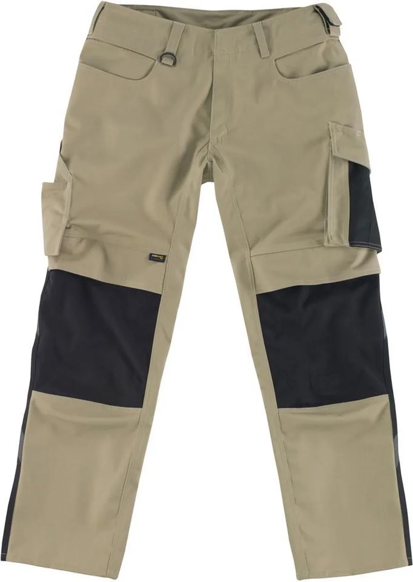 Unique Broek met kniezakken 12679-442 - lichtkhaki/zwart - 82 de Mascot, Lichtkhaki, Noir, C56 – image du produit